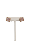 Pink Diamond Cluster Clover in 18kt Rose Gold