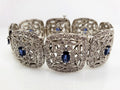 Diamond & Blue Sapphire Bracelet