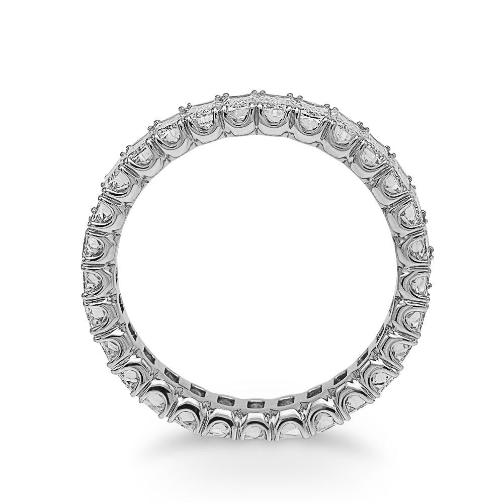 Triple Cut Baguettes Eternity Band, 2.97 Carats Total Weight
