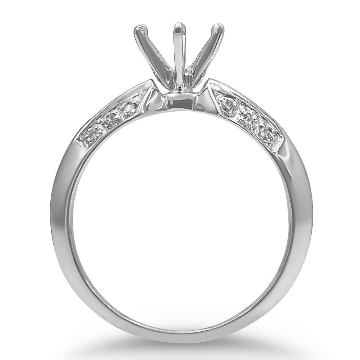 Princess and Round Semi-mount Ring