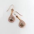 ROSE GOLD ROUGH DIAMOND DANGLE EARRINGS