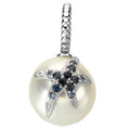 Paspaley South Sea Cultured Pearl with Blue Sapphire Starfish Pendant