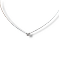 Diamond Butterfly Necklace in 14KT White Gold