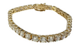 Tennis Bracelet in 14Kt Yellow Gold with 4.25 Carat Diamonds