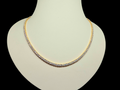 Tennis Necklace in 14 Karat Yellow Gold with Lab Grown Diamonds