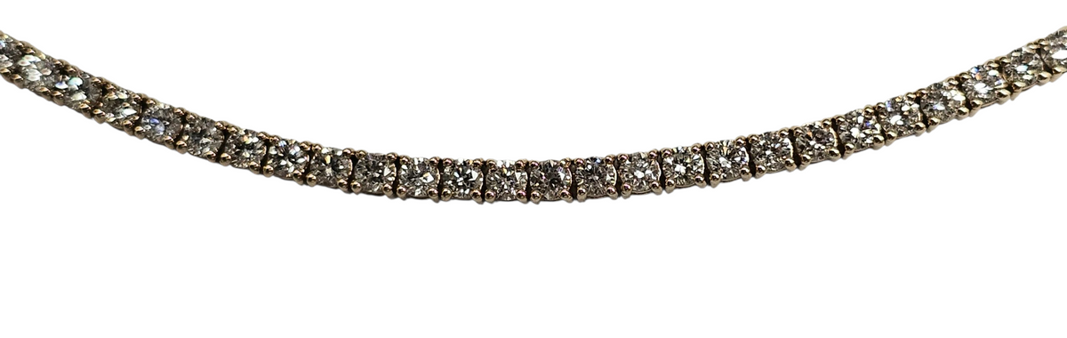 3.50 Carat Diamond Women's Tennis Bracelet in 14 Karat Yellow Gold