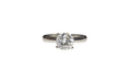 Round Diamond Solitaire Ring in Platinum