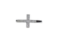 Cross Diamond Ring in 14Karat White Gold