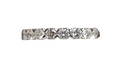 Round Cut Diamond Wedding Band Ring in 14Karat White Gold