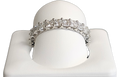 Platinum Radiant Diamond Eternity Ring
