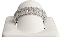 18 Karat White Gold Oval Diamond Band Ring
