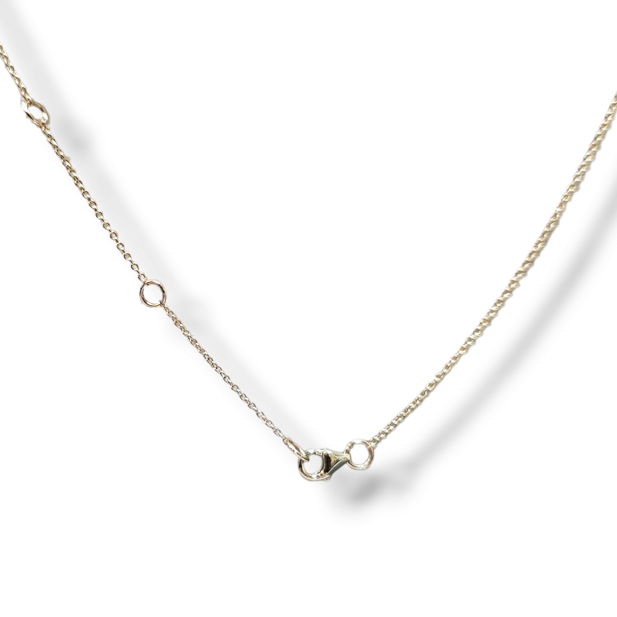 Diamond Half-Moon Necklace in 14KT Yellow Gold