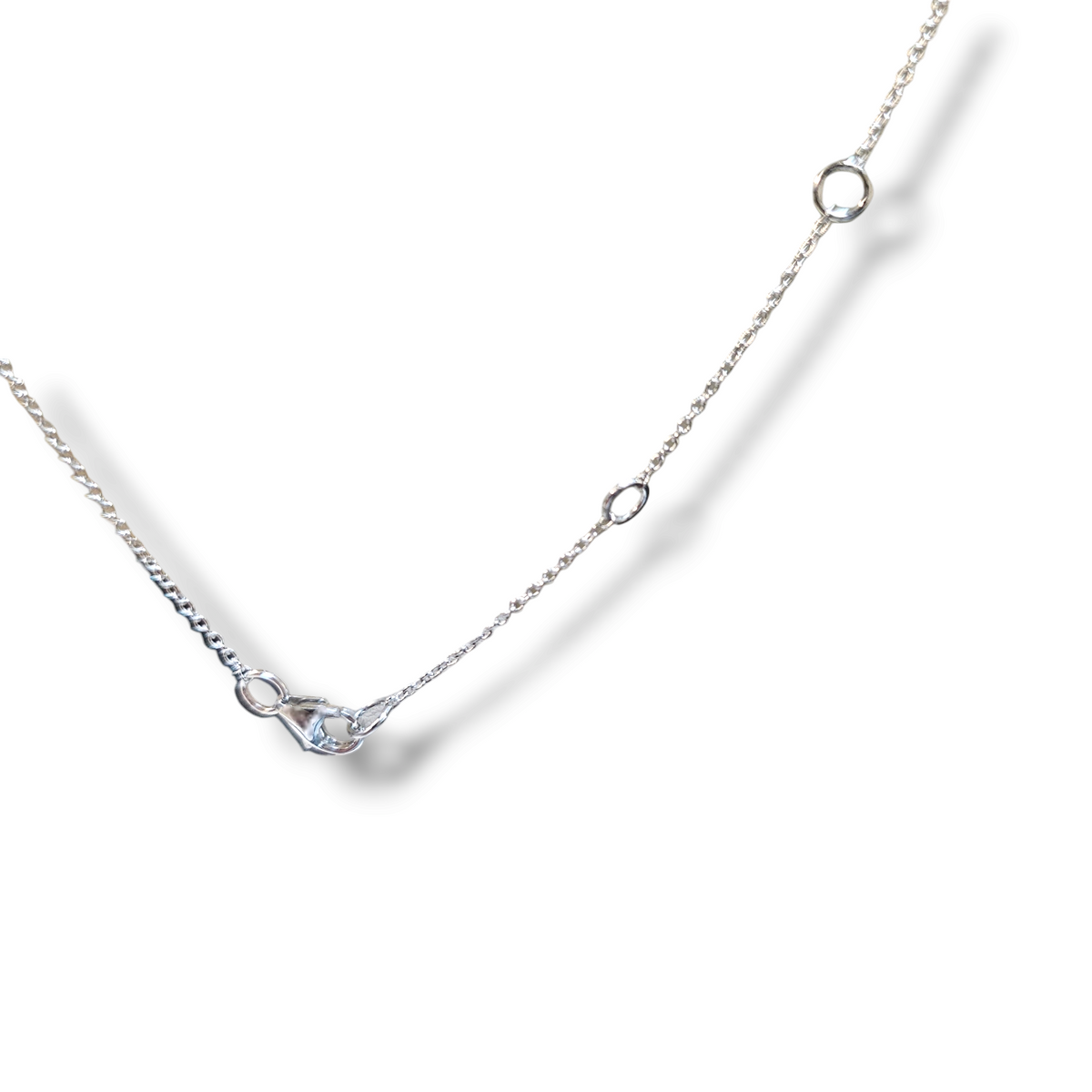 Diamond Horseshoe Necklace in 14KT White Gold