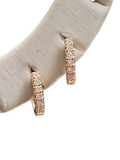 Small Diamond Huggies Earring in 18kt Yellow Gold