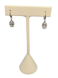 Lab Grown Diamond Earring in 14Kt White Gold