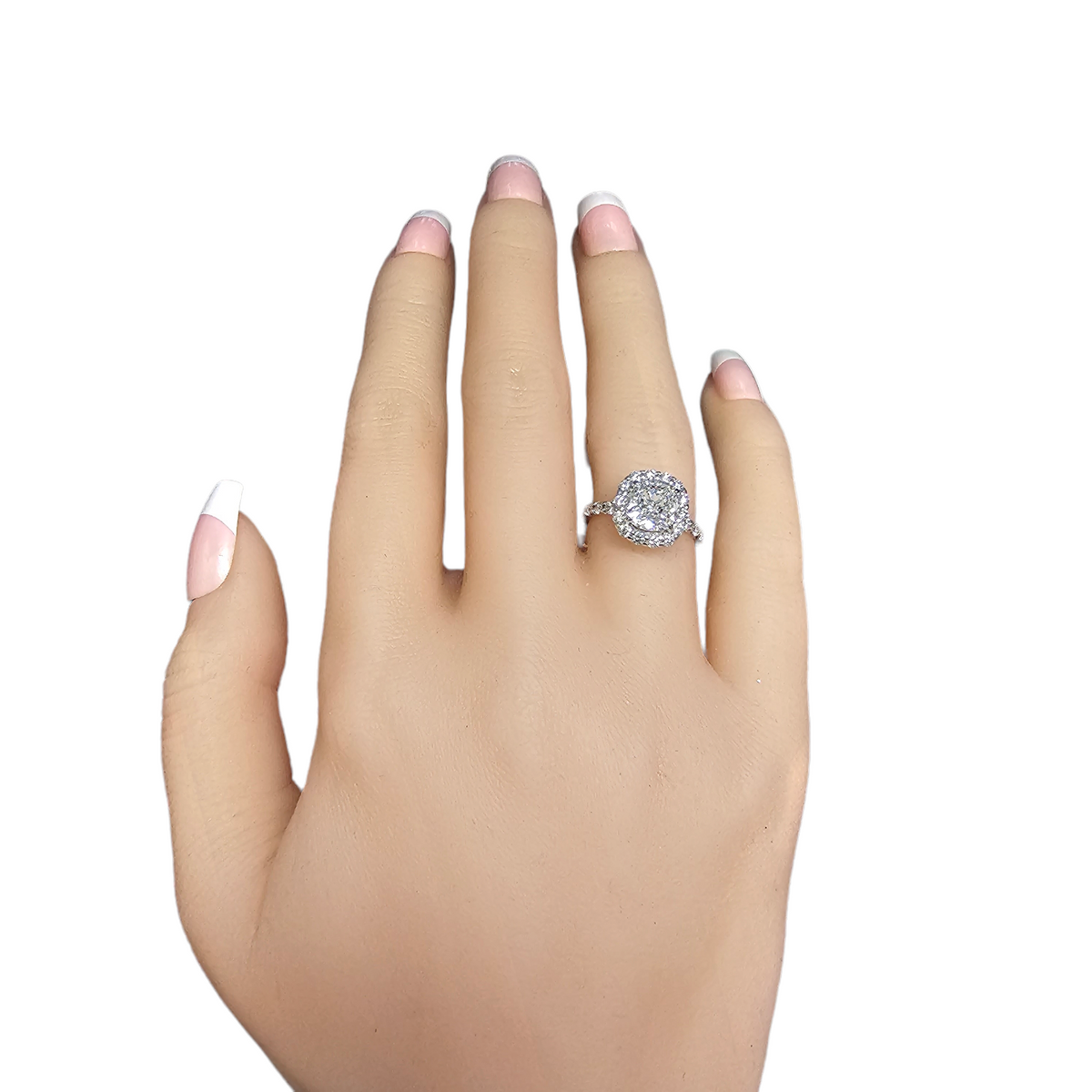 18Kt White Gold D/SI1Diamond Engagement Ring