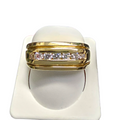 Diamond Band Ring 14 Karat Yellow Gold