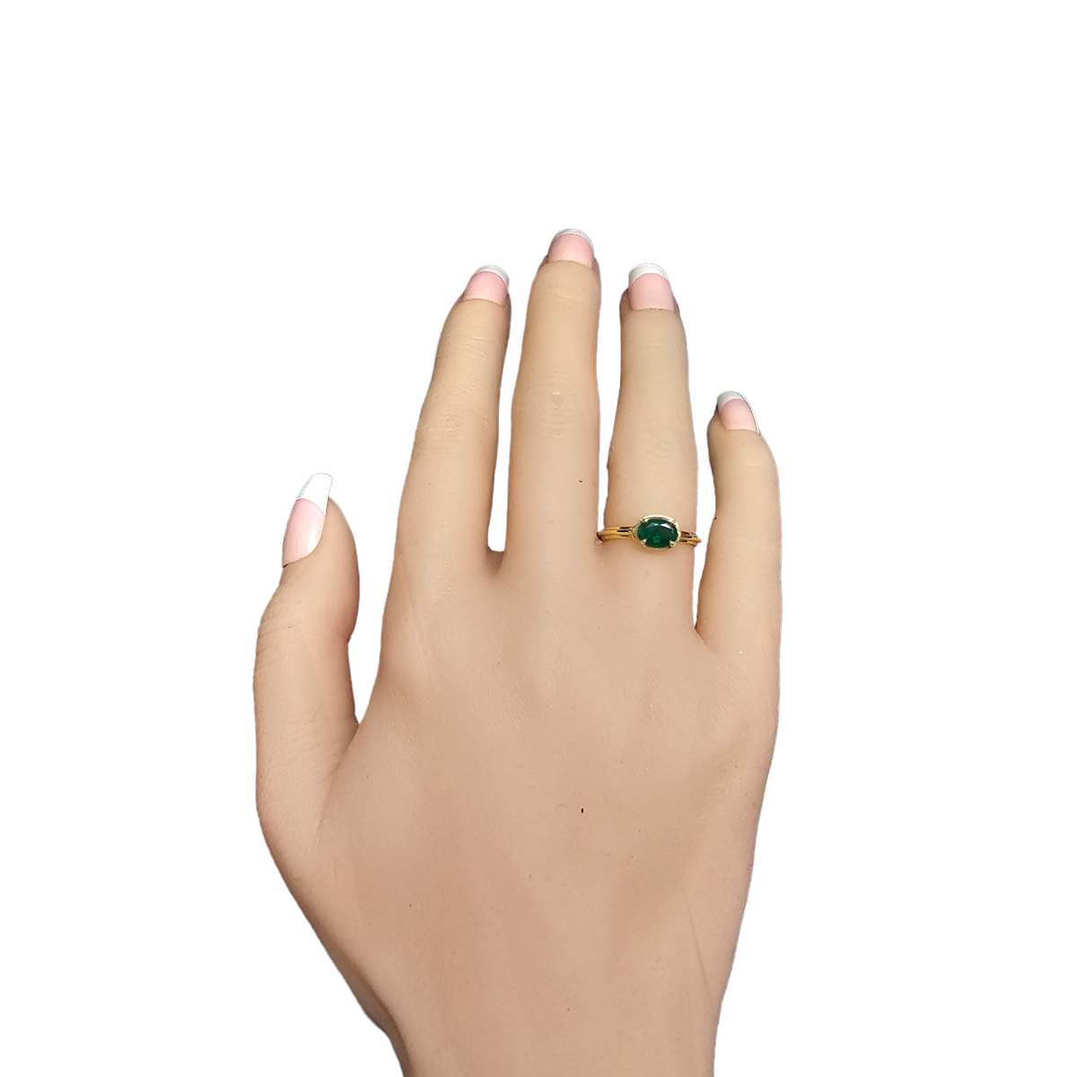 18Kt Yellow Gold Emerald Ring