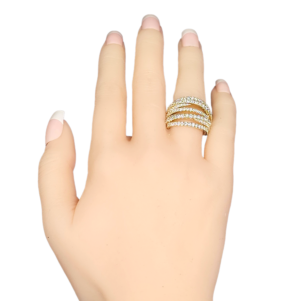 18Kt Yellow Gold Diamond Wrap Ring