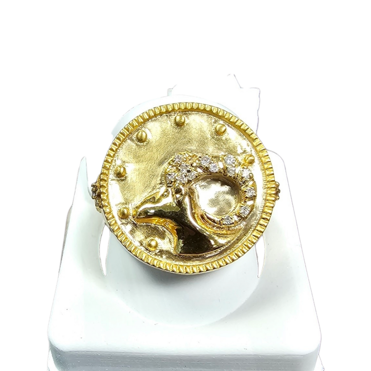14Kt Yellow Gold Diamond Aries Ring