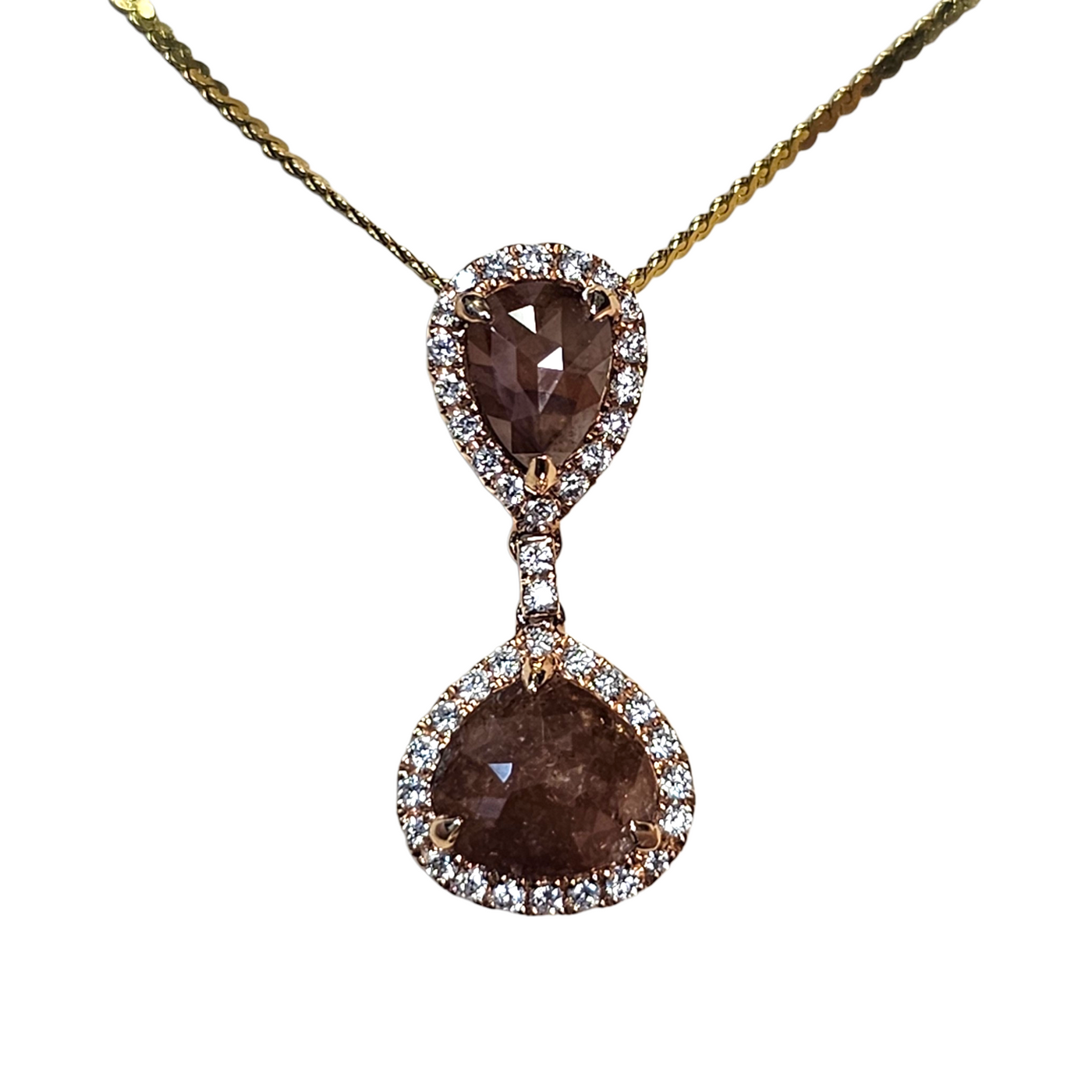 Rough diamond 2025 pendant necklace