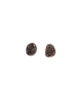 Brown Diamond Sliced Earrings in 14kt Rose Dold