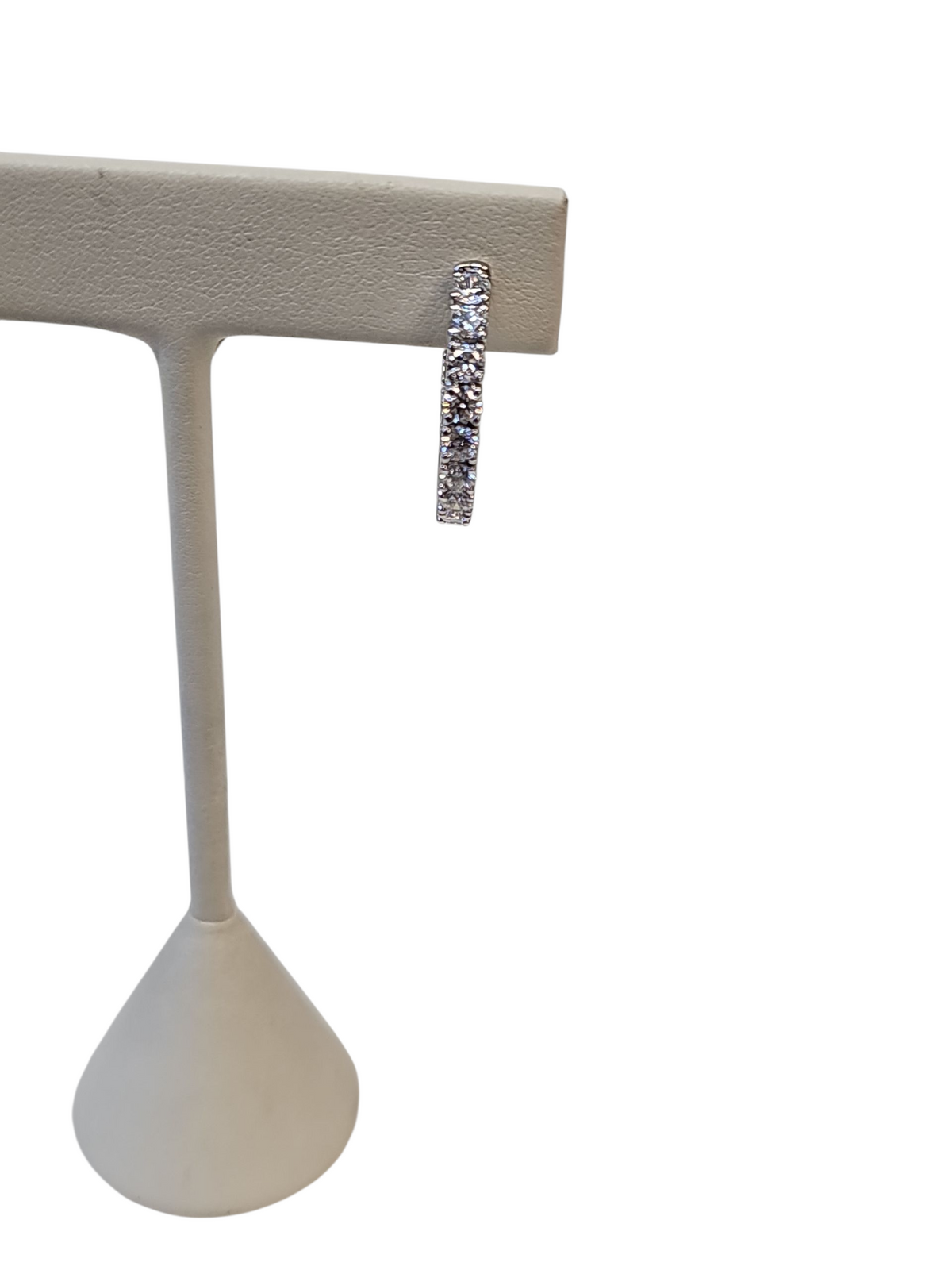 Lab Grown Diamond Hoops in 14kt White Gold