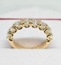 Round Cut Diamond Eternity Band in 18Kt Yellow Gold