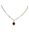 Ruby and Diamond Pendant in 14Kt Yellow Gold