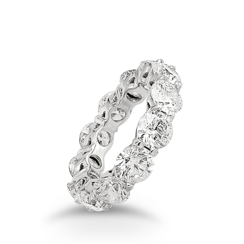 White Gold Eternity Band 8.71 Carats Total Weight
