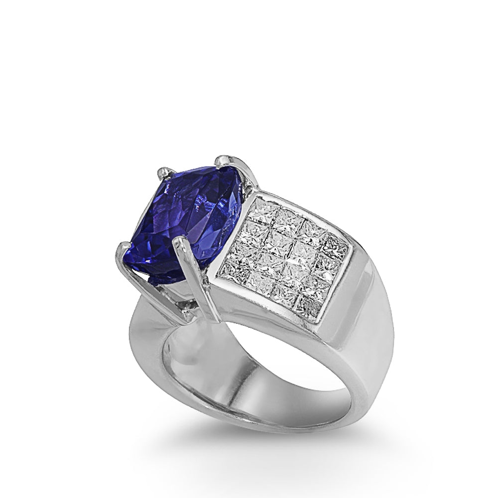 Tanzanite Diamond Ring