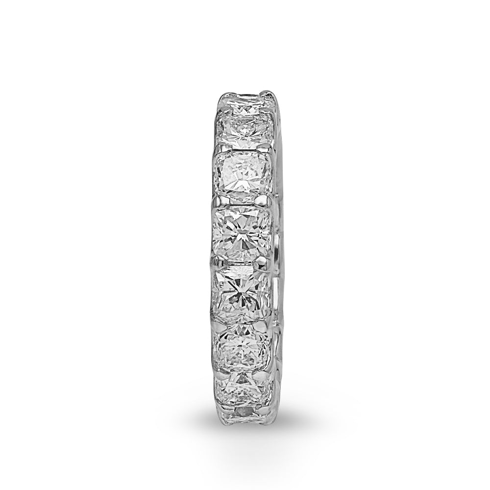 White Gold Eternity Band, 5.40 Carats Total Weight