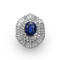 Blue Sapphire Diamond Ring