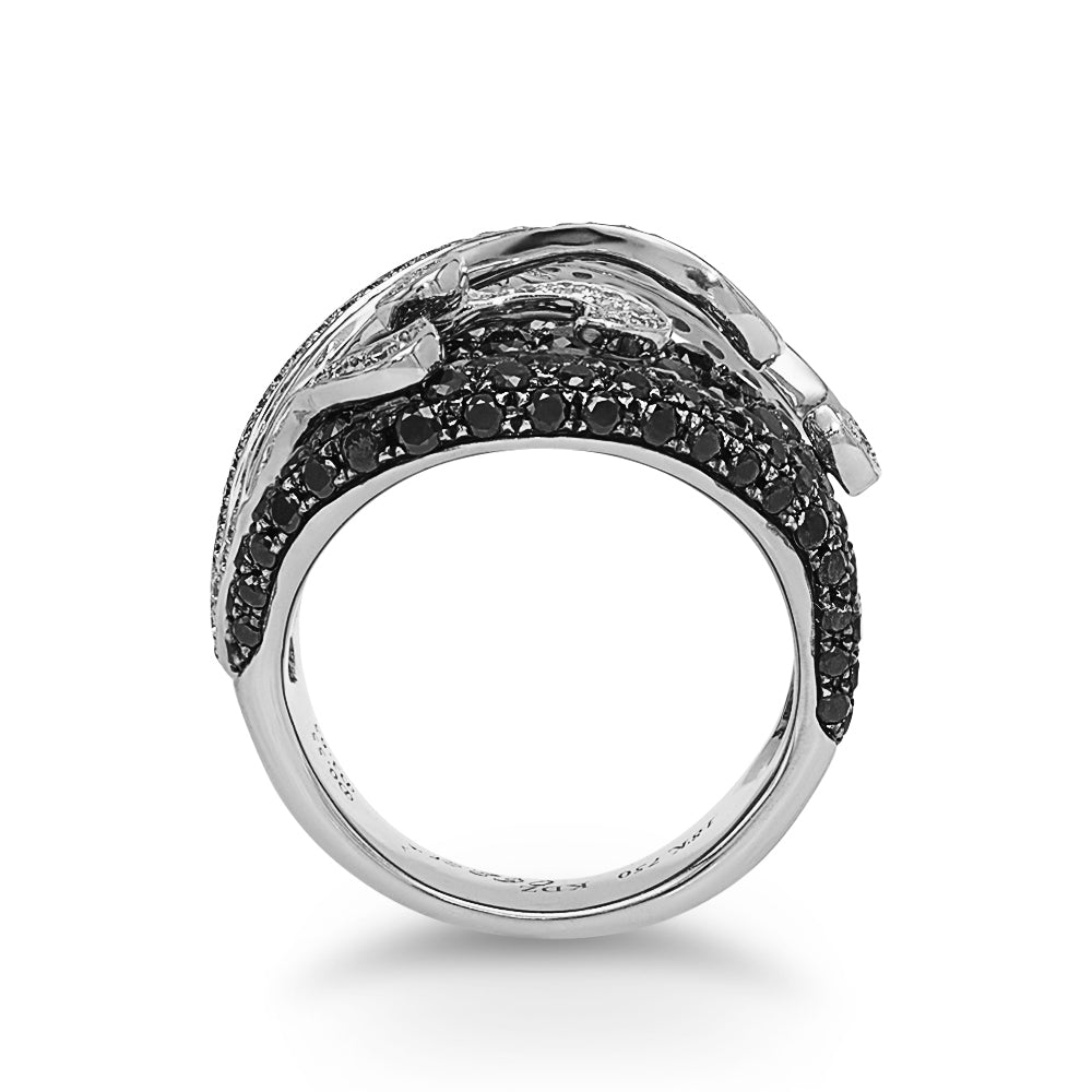 Black Diamond Pave Ring