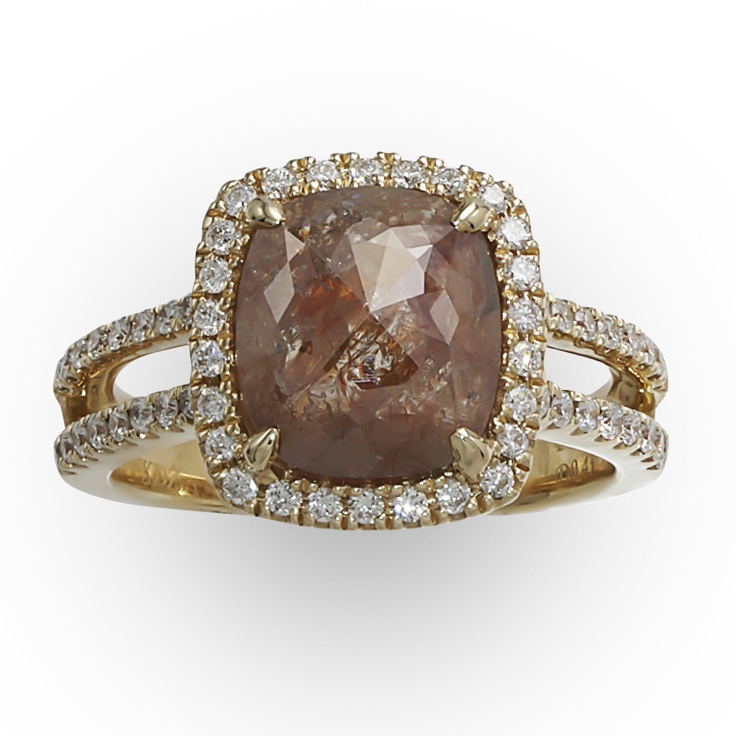 アクセサリー source objects Brown Diamond Ring 22K Project: Custom Abetha Ring with a 1.5 carat Green Orange