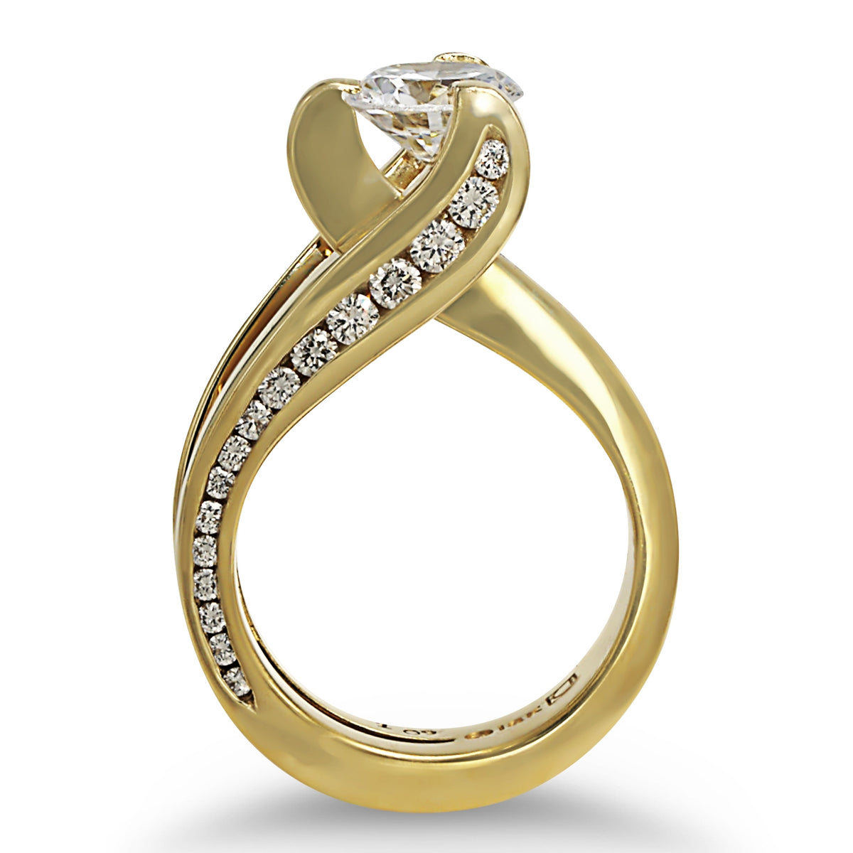 Asymmetrical Diamond Ring