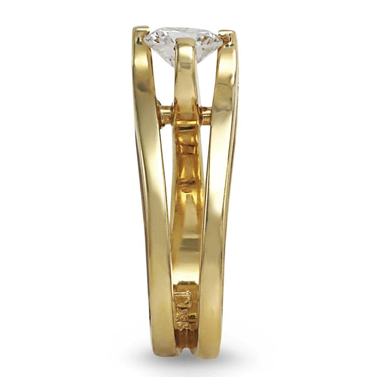 Asymmetrical Diamond Ring
