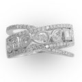 Diamond Multi-band Ring in 18 Karat White Gold