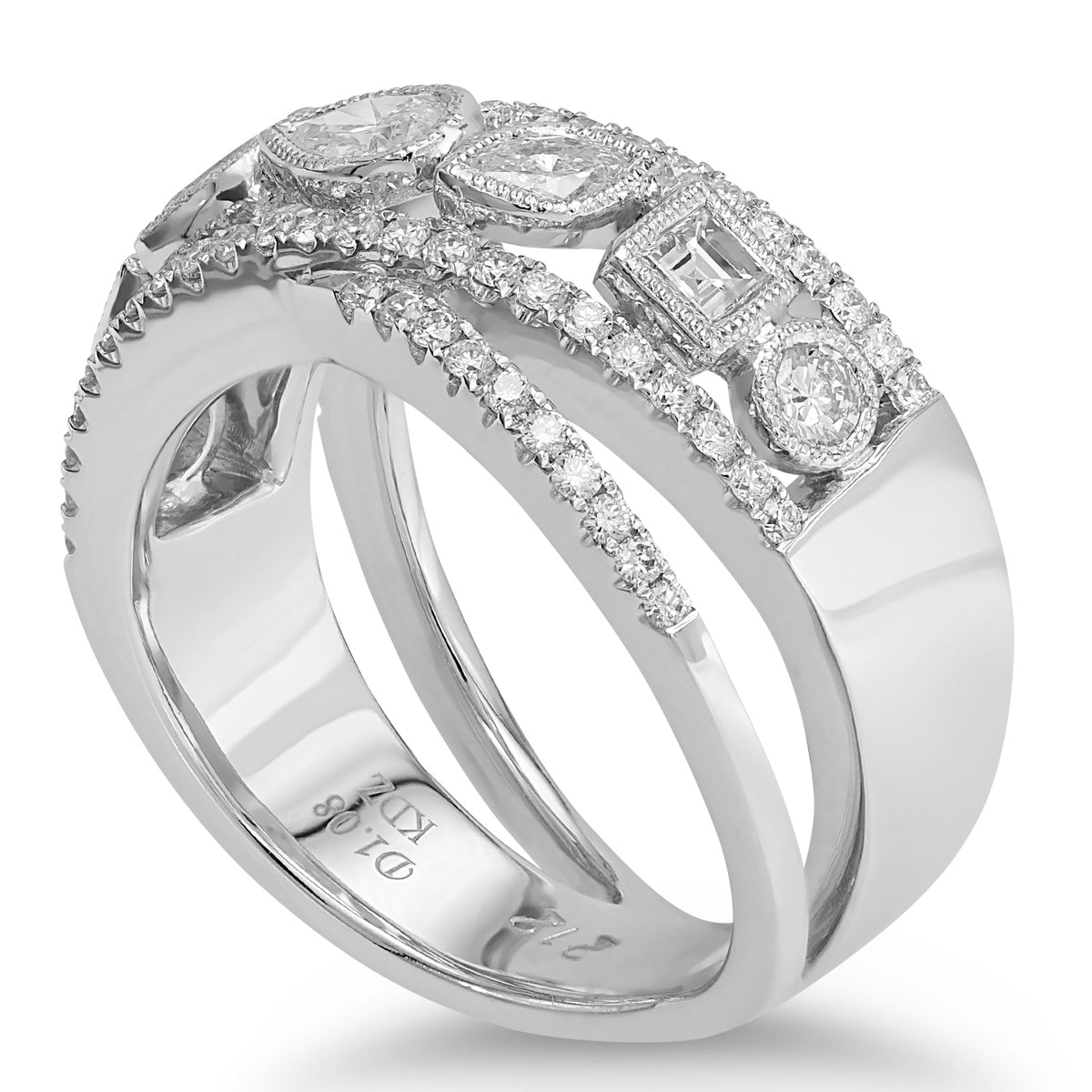 Diamond Multi-band Ring