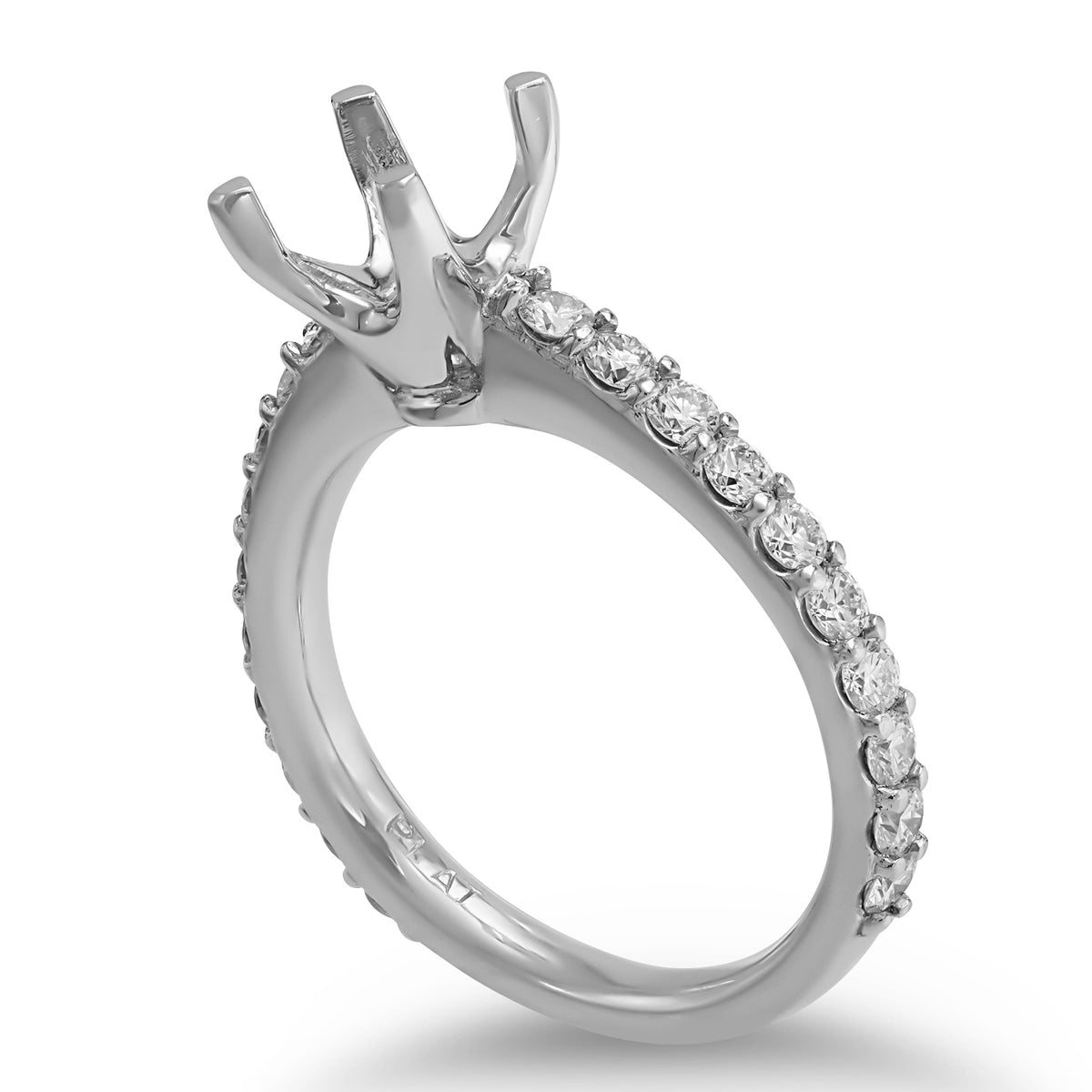 Diamond Band Semi-mount Ring