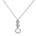 Tiered Diamond Pendant in 18Kt White Gold