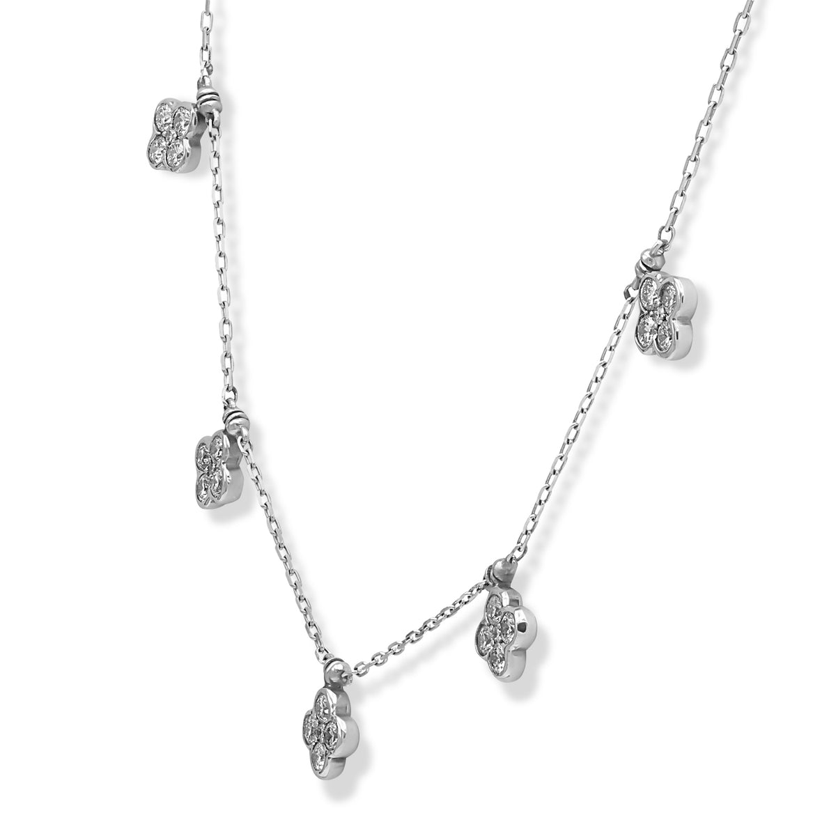 Alhambra Clover Diamond Necklace