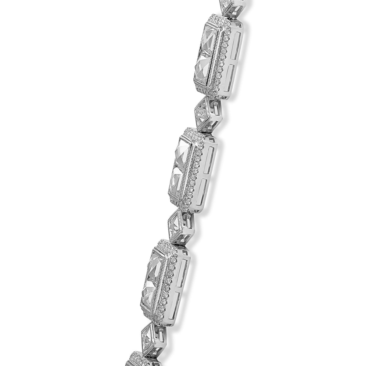 French Cut Diamond Bracelet