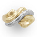 Asymmetrical Ring in 18Karat Two Tone Gold