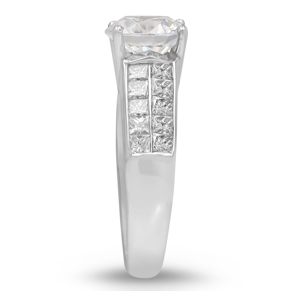 Platinum Diamond Semi-mount Ring