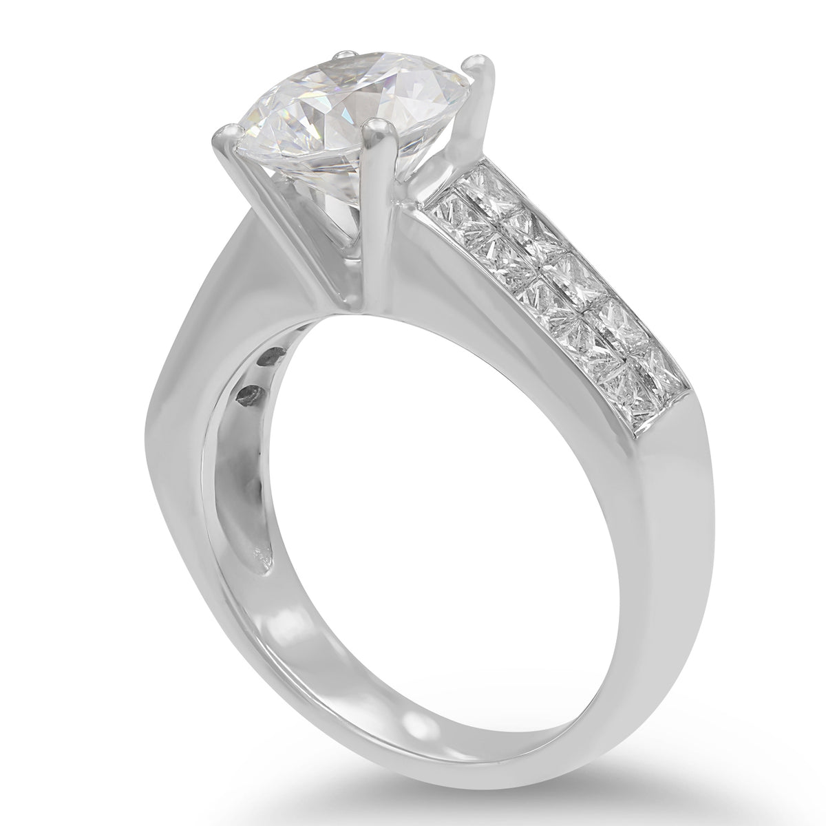 Platinum Diamond Semi-mount Ring