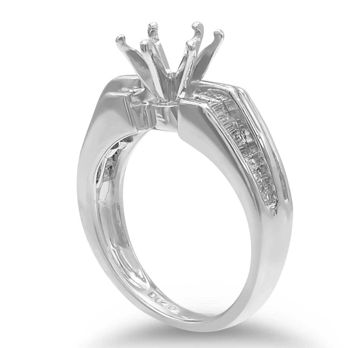 Baguette Diamond Semi-mount Ring