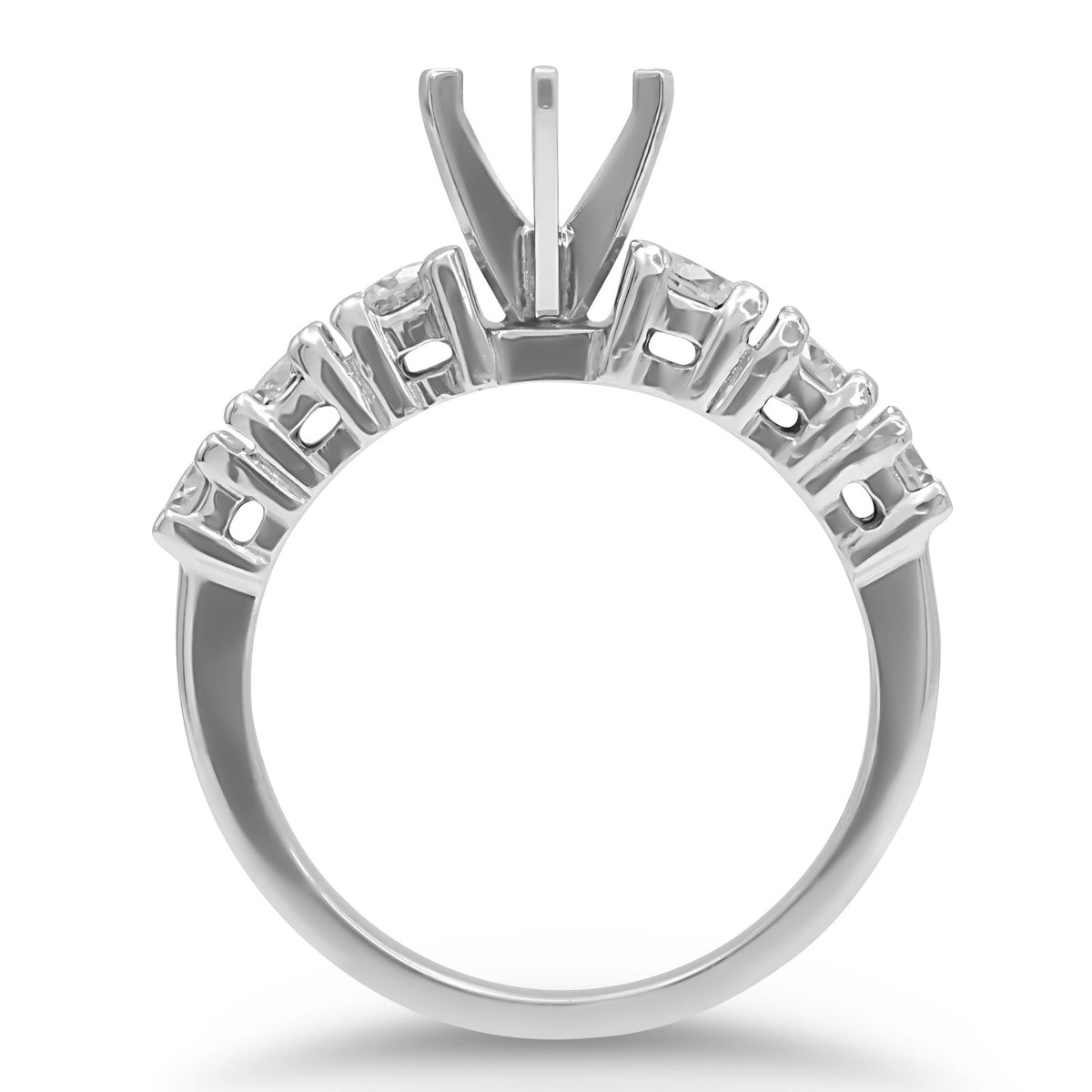 Semi-Mount White Gold Diamond Ring