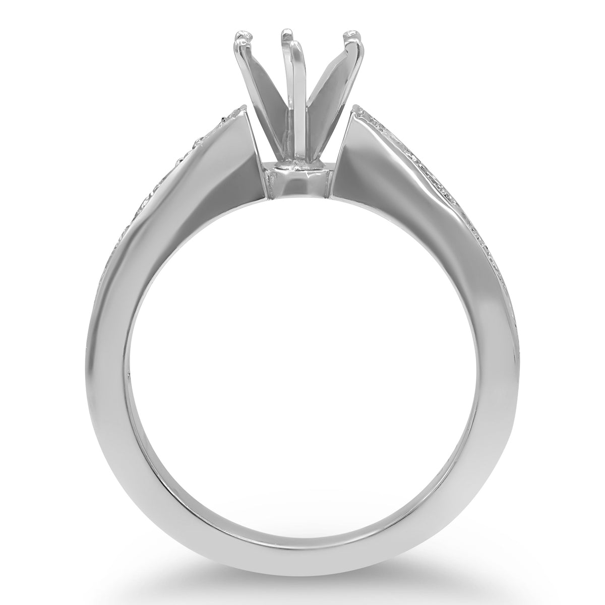 Round Diamond Semi-mount Ring