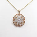 18Kt Rose Gold Diamond Pendant